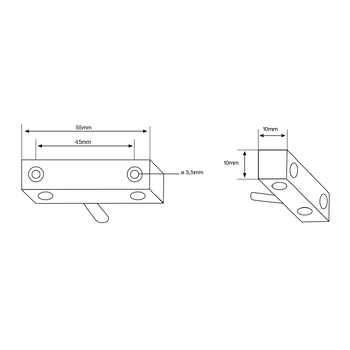 ASSA ABLOY Reedkontakt 10362-6------10 Massbild