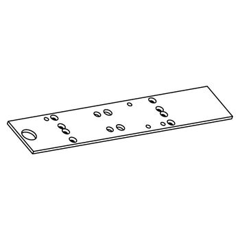 Montageplatte Türschließer - Strichzeichnung