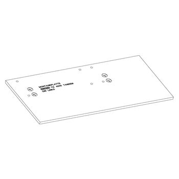 Montageplatte Türschließer - Strichzeichnung