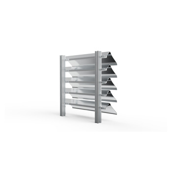 MLL Lamellenfassade Typ 756SWP1 hinten