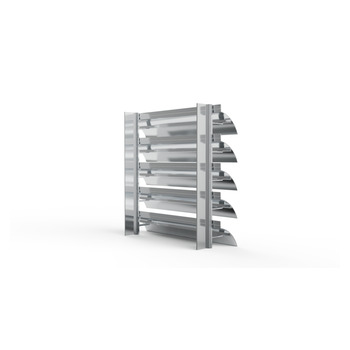 Lamellenfassade Typ 754SLCSF hinten