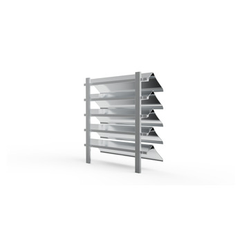 MLL Lamellenfassade Typ 754SWP1FMk hinten