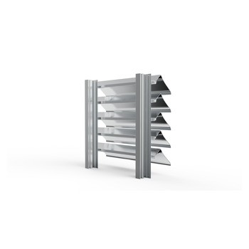 MLL Lamellenfassade Typ 755SWP1 hinten