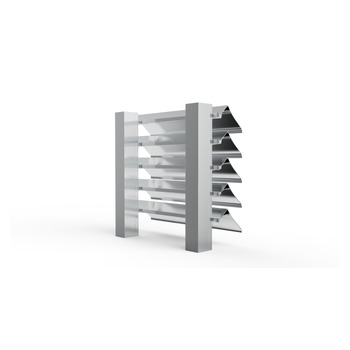 MLL Lamellenfassade Typ 758SWP1g hinten
