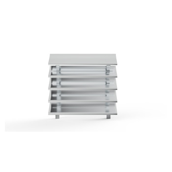 MLL Lamellenfassade Typ 754SWP1SF Front