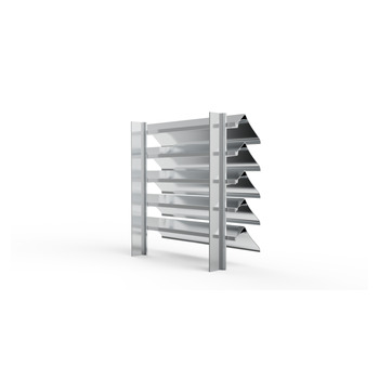 MLL Lamellenfassade Typ 754SWP1SF hinten