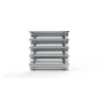 MLL Lamellenfassade Typ 756UE Front