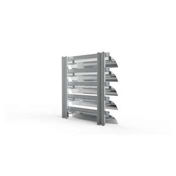 MLL Lamellenfassade Typ 756SLCDB hinten