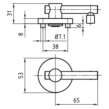 GLUTZ TWS 70046.10 Masszeichnung