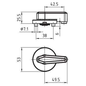 GLUTZ TWS 70047.10 Masszeichnung