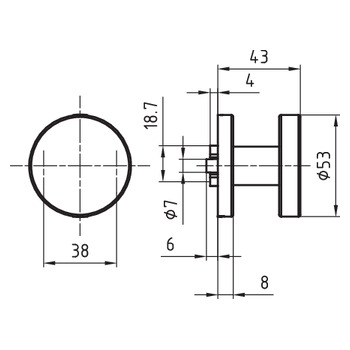 GLUTZ TWS 70048.10 Masszeichnung