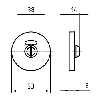 GLUTZ TWS 70045.10 Masszeichnung