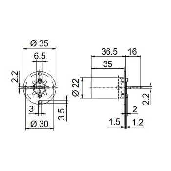 KABA M1262A-GB Masszeichnung