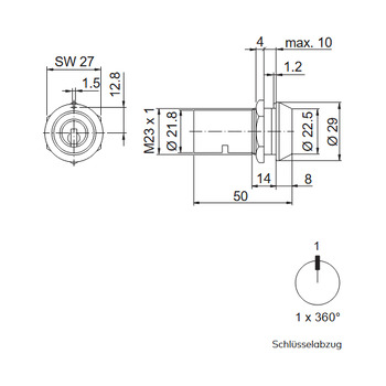 KABA 1107A Masszeichnung