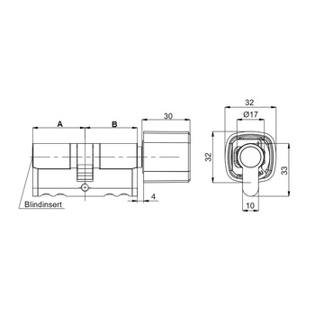 KABA M1419P Masszeichnung