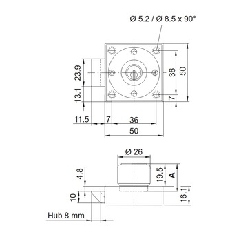 KABA 1080 Masszeichnung