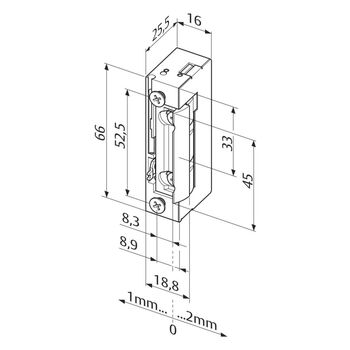 ASSA ABLOY 118E Türöffner Massbild