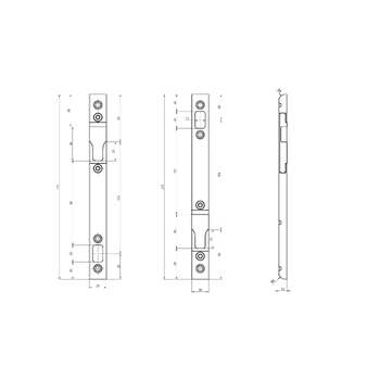 ASSA ABLOY MSL Tribloc 11471018 Masszeichnung
