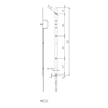 ASSA ABLOY MSL TRIBLOC XL Stulpverlängerung XL-30350 550