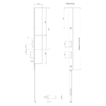 ASSA ABLOY MSL TRIBLOC 30340 XL-30340 11409003 Masszeichnung