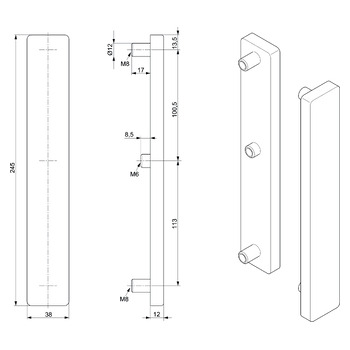 ASSA ABLOY MSL 5995 12855011 Masszeichnung