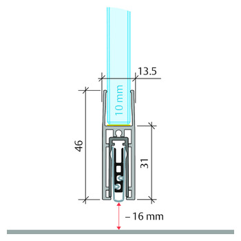Planet KG-F10 schmal, Massbild