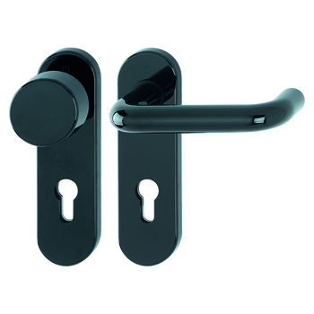 Kunststoff- Wechsel-Garnitur mit Türknopf und Türdrücker