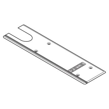 Deckplatte GEZE Bodentürschließer, Edelstahl - Strichzeichnung