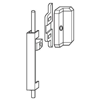 Zusatzverriegelung für OL 90 N/ OL 95 - Strichzeichnung