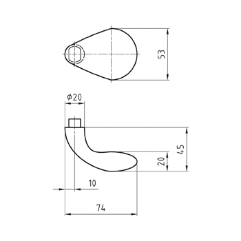 Türknopf Glutz 5839