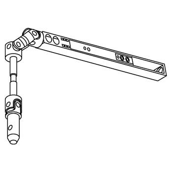 GEZE Getriebe Fz 92, EV1, 54 mm - Strichzeichnung