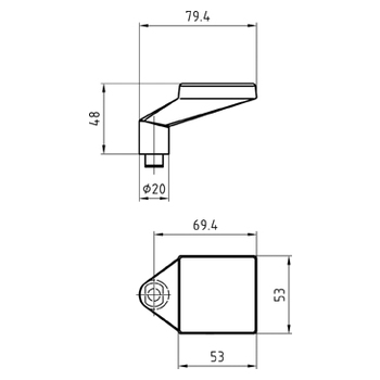 Türknopf Glutz 5844