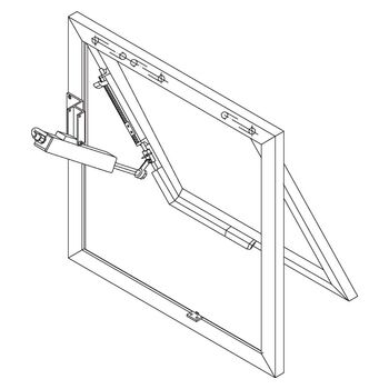 GEZE RWA 110 NT - Strichzeichnung