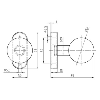 Türknopf Nickal 0743/4020/CFS