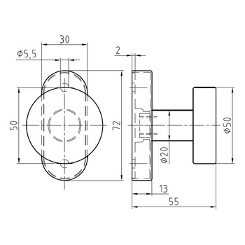 Türknopf Nickal 0753/4020/CFS