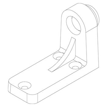 Flügelanschlag - Strichzeichnung