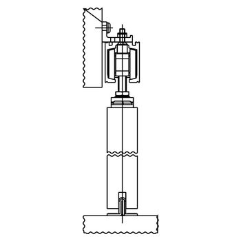 Set Perlan 140 für Holzflügel, für Wandbefestigung, SoftStop