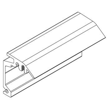 Verdeckter Wandwinkel für Flügelstärken bis 43 mm