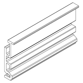 Distanzprofil 10 mm für verdeckten Wandwinkel Perlan 43 mm