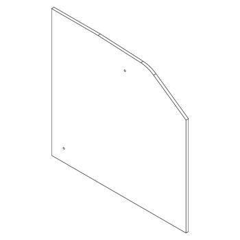 Set stirnseitige Abdeckung Wandwinkel verdeckt Perlan mit 10 mm Distanz