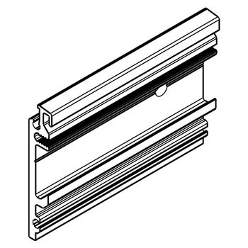 Wandbefestigungsprofil gelocht - Strichzeichnung