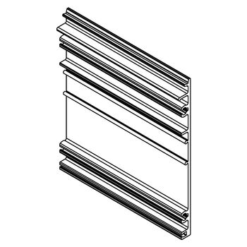 Clipsblende 100 Profil, E - Strichzeichnung