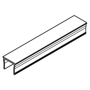 Abdeckprofil Festfeld für Perlan / Levolan 60 / 120, E - Strichzeichnung