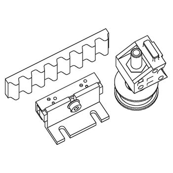 Set Perlan Duosync für Holzflügel - Strichzeichnung