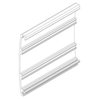Abdeckprofil Deckenbefestigung Levolan 60 / 120, E - Strichzeichnung