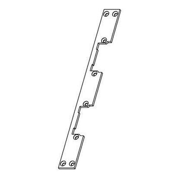 Flachschliessblech 39D, für 2-Fallenschlösser. Steg 56 mm