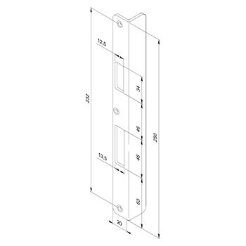 ASSA ABLOY  Z09XSBL-03 Massbild