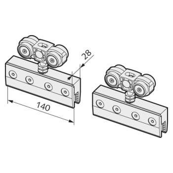 Laufwagen-Set PURA 150 28.320/28.322