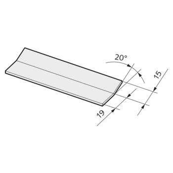 Sichtschutzprofil PURA 150 28.350/28.352