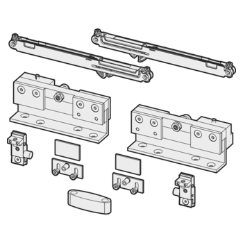 Zubehör-Set NOVA 80 für Holz mit SOFT-STOP - 28.572